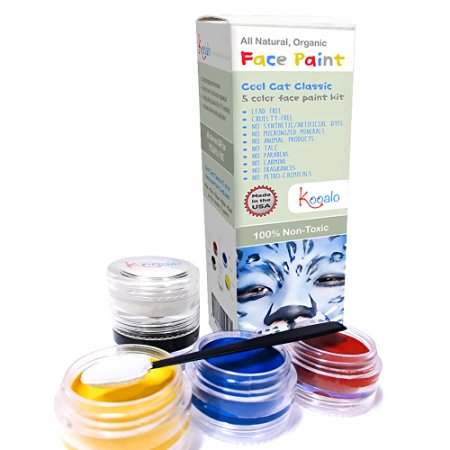 Kooalo Face Paint - All Natural, American-made Face Painting Kits. Certified Organic
