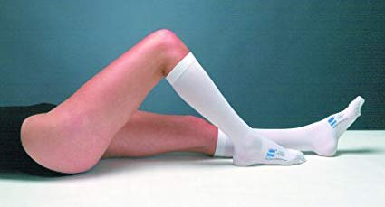 PT# 7115 Stocking Compression T.E.D. Knee Length Anti-Emb Md Reg Wht 12/Cr by, Kendall Company
