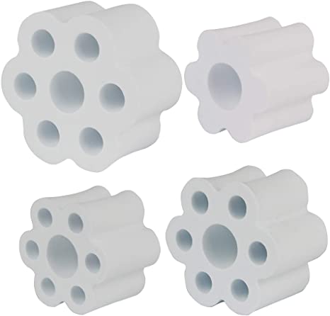MasBros Cup Turner Foam Inserts Set Spinner Foams for 3/4" PVC Pipe Fit All Tumblers Bottles Cups with Mouth Opening Width from 2" to 4" (Set of 4 for 3/4" PVC Pipe, PVC Pipe Outer Diameter 1-1/16")