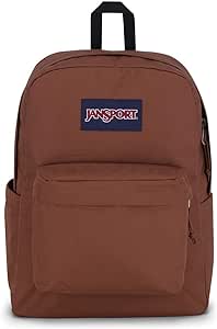 JanSport SuperBreak Plus Backpack with Padded 15-inch Laptop Sleeve and Integrated Bottle Pocket - Spacious and Durable Daypack for Work and Travel - Basic Brown