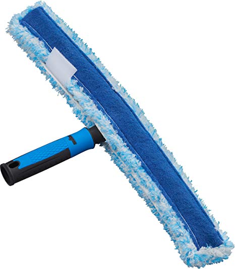 Unger Professional Grip Window Scrubber, Specialty, Blue, 18-inch