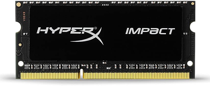 Kingston HyperX Impact Black 8GB 1600MHz DDR3L CL9 SODIMM 1.35V Laptop Memory (HX316LS9IB/8)