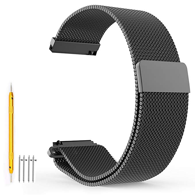 ZLIMSN Smart Watch Bands - Quick Release Wristbands Stainless Steel Watch Strap Width 18mm, 20mm, 22mm Replacement