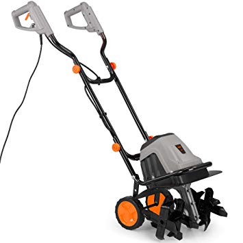 VonHaus Electric 1400W Tiller - Garden Soil Cultivator/Rotavator With 6 Blades – 40cm Cutting Width