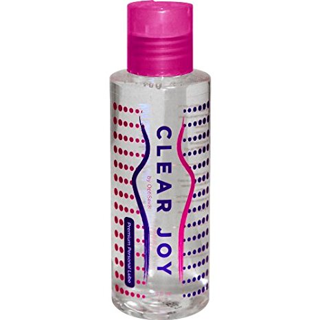 Lubricant - Personal Water Based Lube for Men, Women and Couples - Clear Joy Lubes 4 fl.oz 100% Unconditional Money Back