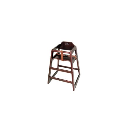Winco CHH-103 Unassembled Wooden High Chair Mahogany