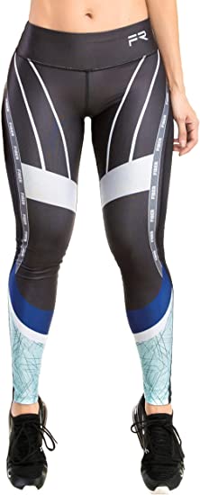Fiber Leggings Women´s Activewear Workout Pants Printed Compression Pants Yoga Tights.