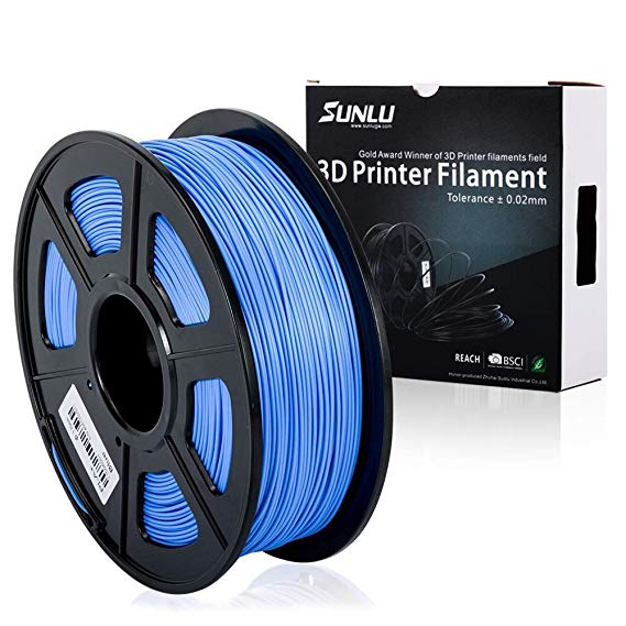 3D Printer Filament PLA Plus Blue(More Like Sky),PLA Plus Filament 1.75 mm SUNLU,Low Odor Dimensional Accuracy  /- 0.02 mm,2.2 LBS (1KG) Spool for 3D Printers & 3D Pens,Blue(More Like Sky)