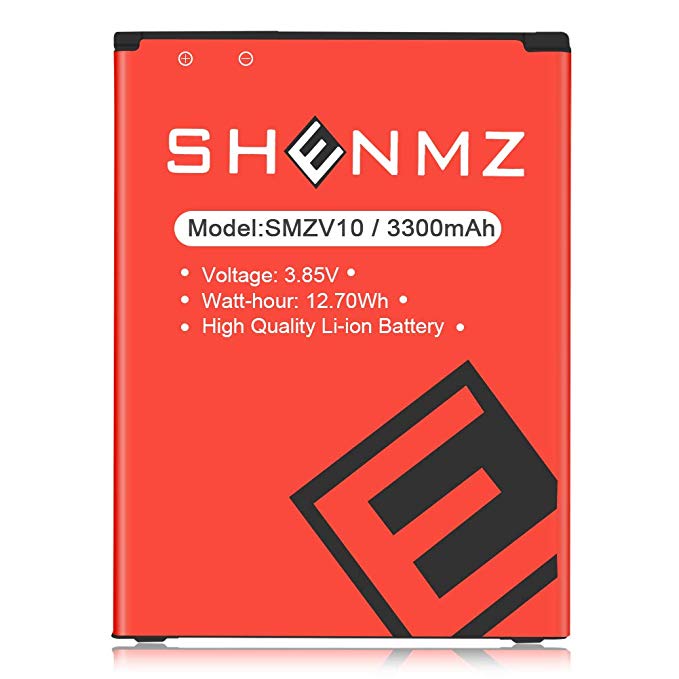 LG V10 Battery,3300mAh [Upgraded] SHENMZ Replacement BL-45B1F Battery Li-Ion Battery for LG V10 BL-45B1F VS990 (Verizon), H900 (AT&T),H901(T-Mobile), H961N | LGV10 Spare Battery [24 Month Warranty]