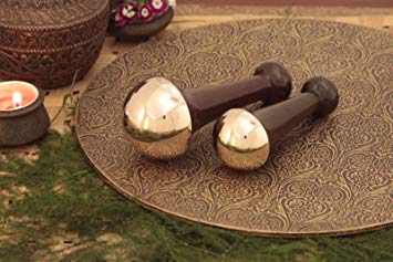 Bronze Kansa Foot and Body Massager with Ayurvedic Health Benefits - Large and Small