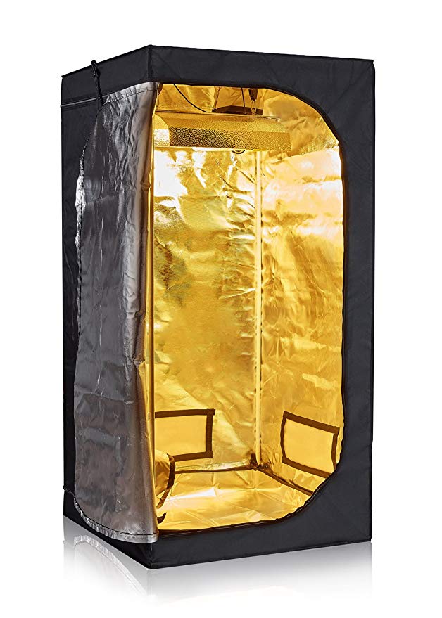 TopoLite Grow Tent for Hydroponic Indoor Growing System Dark Room Grow Boxes (32"x32"x63")