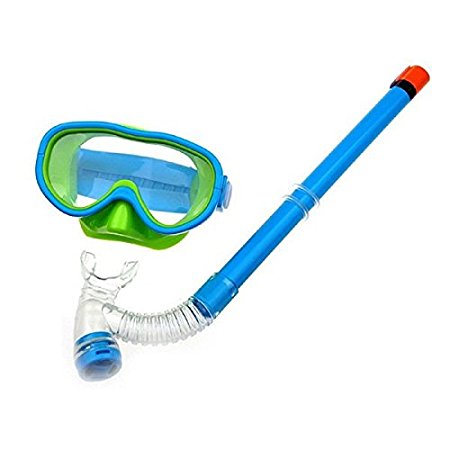 Kids Silicone Scuba Swimming Swim Diving Mask Snorkel Glasses Set Anti Fog Goggles