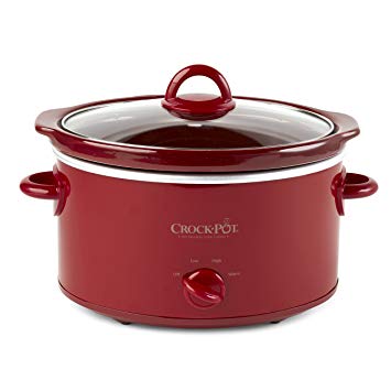 Crock-Pot SCV401-TR 4-Quart Manual Slow Cooker, Red