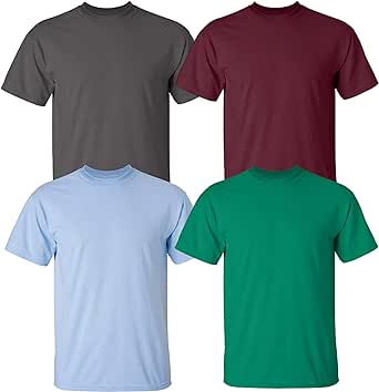 Gildan Men's Heavy Cotton Short Sleeve T-Shirt, Style G500, Multipack of 1|2|4|6|10, Make Your Own Customized Set!