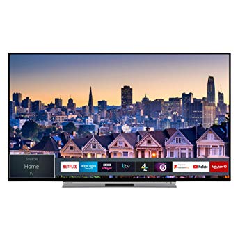 Toshiba 55UL5A63DB 55-Inch Smart 4K Ultra-HD HDR LED WiFi TV with Freeview Play- Black/Silver (2019 Model)