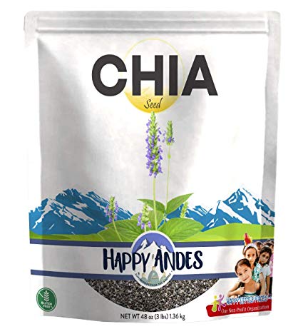 Happy Andes Conventional Black Chia, 48 Oz