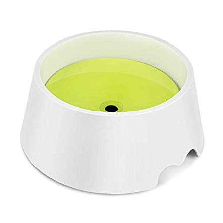 Heepark Dog Water Bowl No Spill Proof Water Bowl Slow Feeder - Dog Cat Feeding Mats Food and Water Bowl Mats Tray & Placemats for Messy Eaters