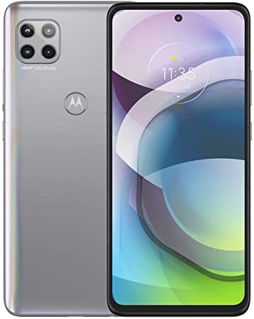 Motorola Moto G 5G | Unlocked | International GSM Only | 6/128GB | MP Camera | 2020 | Frosted Silver | NOT Compatible with Sprint or Verizon