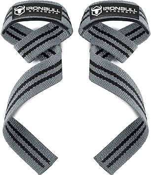 Lifting Straps (1 Pair) - Padded Wrist Support Wraps - for Powerlifting, Bodybuilding, Gym Workout, Strength Training, Deadlifts & Fitness Workout