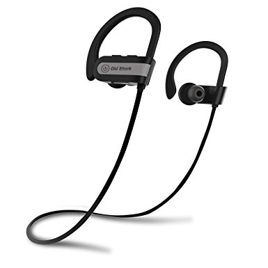 OldShark Bluetooth Headphones Sport Wireless Earbuds with Mic IPX6 Sweatproof Earphones, Flexible Ear Hooks, Bluetooth 4.1, 6 Hours Play Time, for Running Workout and Gym