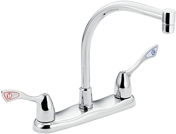 Moen 8799 Commercial Two-Handle M-Bition Kitchen Faucet, Chrome