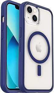 OtterBox Clear case with colorful grip edge for iPhone 13 (ONLY) - CHALLENGER (Clear/Blue)