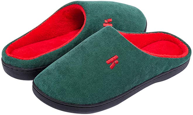 Apolter Mens Womens Slippers Comfort Memory Foam House Slippers Warm Slip-on for Indoor & Outdoor
