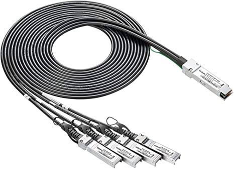 40G QSFP  to 4xSFP  Breakout DAC - 40GBASE-CR4 Passive Direct Attach Copper Twinax QSFP to SFP Cable for Arista CAB-Q-S-2M Devices, 2-Meter(6.5ft)