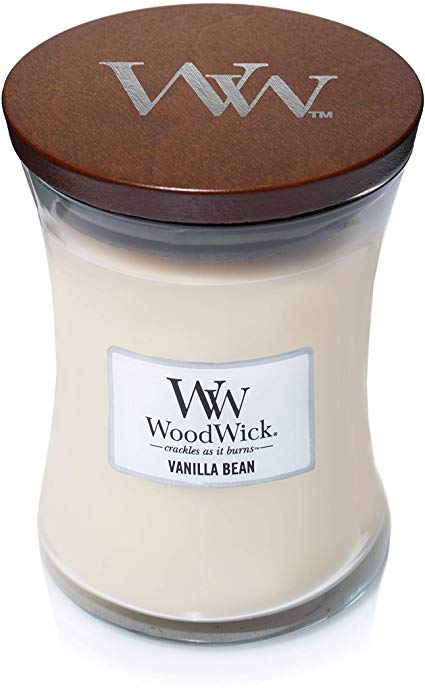 WoodWick Medium Hourglass Scented Candle, Vanilla Bean