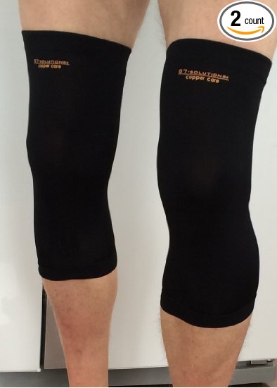 Get7Solutions Knee Sleeves Compression Support. 1 Pair. Copper Nylon. Best for Weightlifting. Powerlifting. Crossfits. Squats for Men & Women. Surplus Stock Clearance Sale