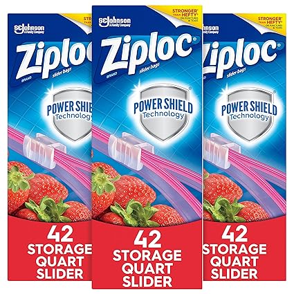 Ziploc Slider Storage Bags, 126 Count