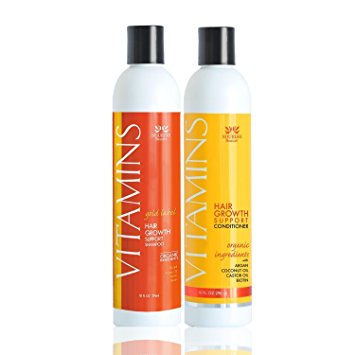 NEW! VITAMINS Gold Label Hair Growth Shampoo and Conditioner - Tested in Clinical Trials, Proven in Customer Results - by Nourish Beaute