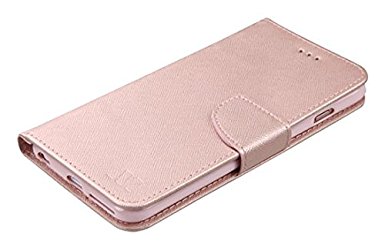 MyBat Wallet Case for APPLE iPhone 6s/6 - Rose Gold Pattern/Rose Gold Liner