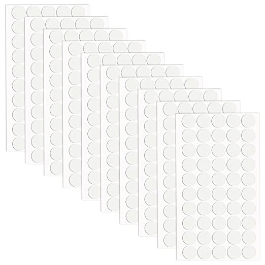 Adhesive Putty Round Sticky Poster Tacky Putty Reusable and Removable Double-Sided Stickers Wall Safe Mounting Putty for Hanging Pictures Poster Photo Frames (1000 Pieces,0.4 Inch)