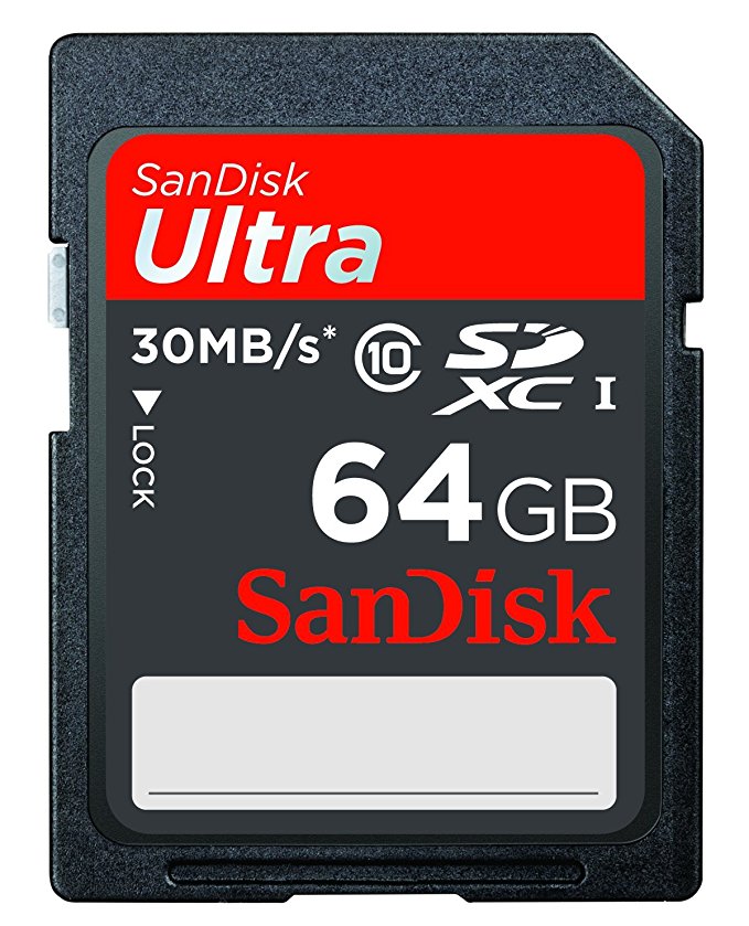 SanDisk SDSDU-064G-U46 Ultra SDXC UHS-I Class 10 Memory Card up to 30 MB/s read - 64 GB