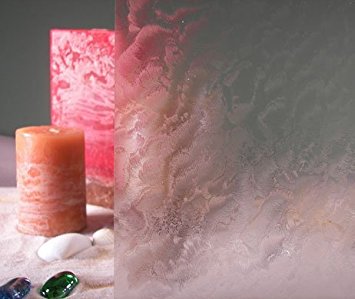 Clear Rippled Glass Decorative, Privacy, Static Cling Window Film (24" x 7ft)