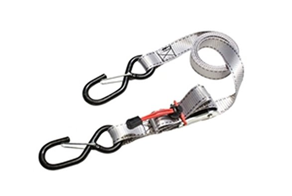 Master Lock 3113DAT Spring Clamp Tie-Down with Strap Trap and S Hooks with Clip - Pack of 2