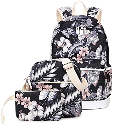 Joymoze School Backpack for Girl Cute Backpack Set 3 Pieces for Women