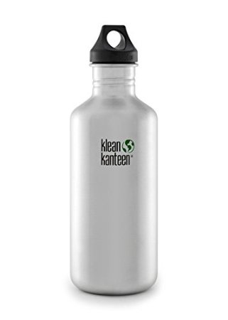 Klean Kanteen Classic 27-Ounce Stainless Steel Bottle With Loop Cap