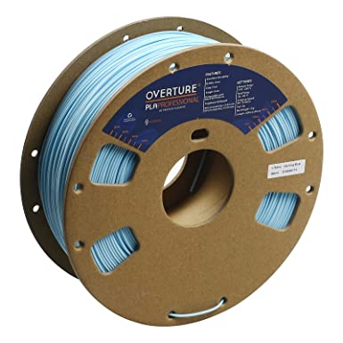 OVERTURE PLA Plus (PLA+) Filament 1.75mm PLA Professional Toughness Enhanced PLA Roll, Cardboard Spool, Premium PLA 1kg(2.2lbs), Dimensional Accuracy 99% Probability +/- 0.03mm (Morning Blue)