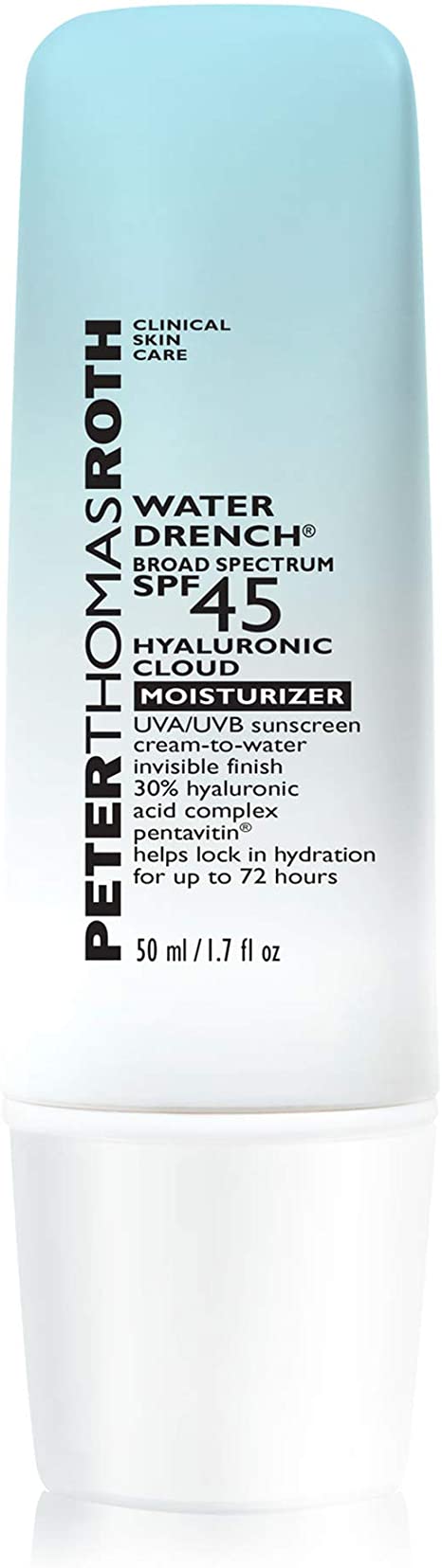 Peter Thomas Roth Water Drench Broad Spectrum Spf 45 Hyaluronic Cloud Moisturizer 1.7 Fl Oz/ 50 Ml, 1.7 ounces