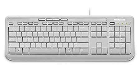 Microsoft Wired Keyboard 600, UK Layout - White