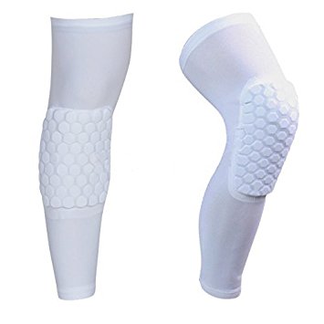 AceList 2 Packs (1 Pair) Protective Compression Wear - Men & Women Basketball Brace Support - Best to Immobilize, Strap & Wrap Knee for Volleyball, Football, Contact Sports