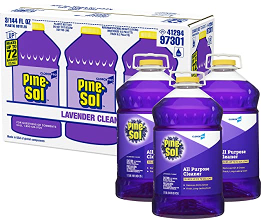 Pine-Sol 97301 All-Purpose Cleaner, 144 oz. Capacity, Lavender (Pack of 3)