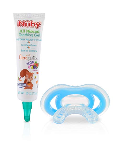 Nuby Gum-eez Teether with All Natural Teething Gel, 15 g