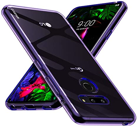 CASEVASN LG G8 Case, LG G8 ThinQ Case, [Shockproof] Anti-Scratches Flexible TPU Gel Slim Fit Soft Skin Silicone Protective Case Cover for LG G8 / LG G8 ThinQ (Purple)