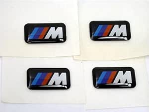 BMW 4 Genuine M 3D Stickers Badges Emblems Decals