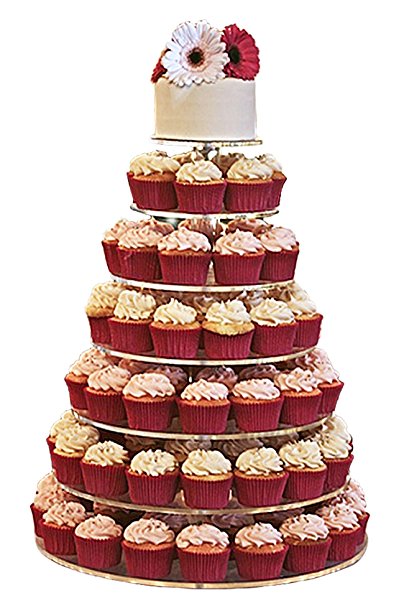 Jusalpha® Large 7-tier Acrylic Round Cake Stand-cupcake Stand- Dessert Stand-tea Party Serving Platter for Wedding Party (7R Large)