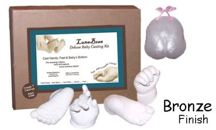 Luna Bean Deluxe 3D Prints Baby Casting Kit Bronze