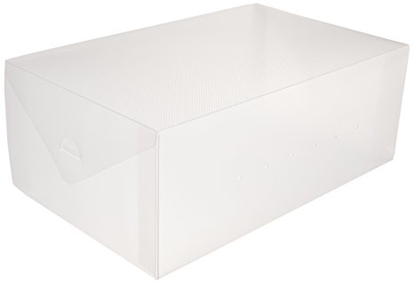 Greenco Clear Foldable Shoe Storage Boxes-10 Pack